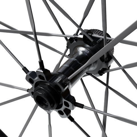 Shimano Juego de ruedas Dura-Ace WH-R9370-C50-TL Disc Center Lock Carbon 28" - negro | 28" | 142 mm | Non Boost | Shimano carretera de 12 velocidades | 100 mm | Non Boost