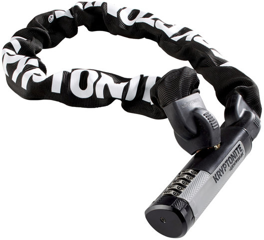 Kryptonite Kryptolok 990 Combo Integrated Chain Kettenschloss - schwarz-silber/90 cm