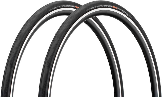 Cubiertas plegables en set de 2 Pro One Evolution ADDIX Super Race 28" - negro/25-622 (700x25C)