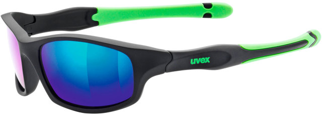 sportstyle 507 Kinderbrille - black mat-green/mirror green