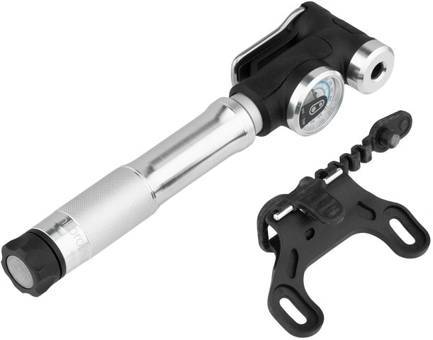 crankbrothers Sterling Minipumpe mit Manometer - silver/universal