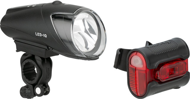 busch+müller Set de Lampes à LED Ixon IQ Premium + Ixback Senso (StVZO) - noir/universal