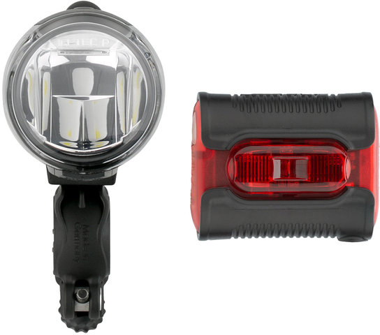 busch+müller Set de Lampes à LED Ixon IQ Premium + Ixback Senso (StVZO) - noir/universal