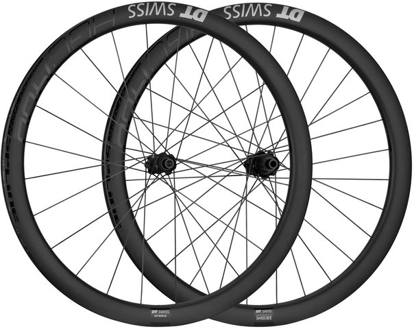 DT Swiss HGC 1400 SPLINE 42 Boost Center Lock Disc Hybrid 27.5" Wheelset - UD Carbon/27.5" set (front 12x110 Boost + rear 12x148 Boost) Shimano