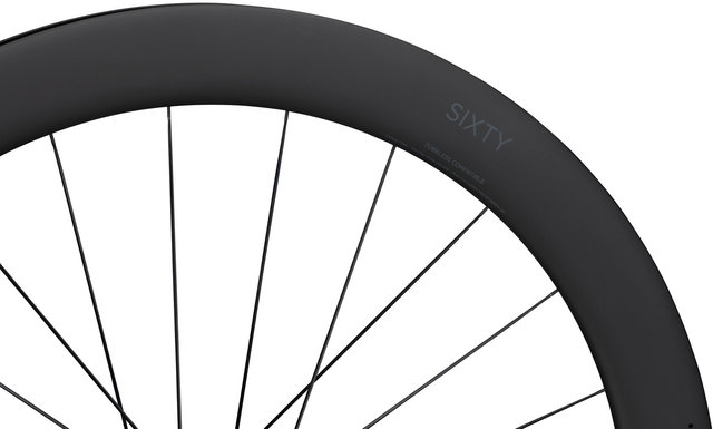 Set de Roues en Carbone Sixty All-Road Disc Center Lock 28" - black/Set de 28" (avant 12x100 + arrière 12x142) Shimano
