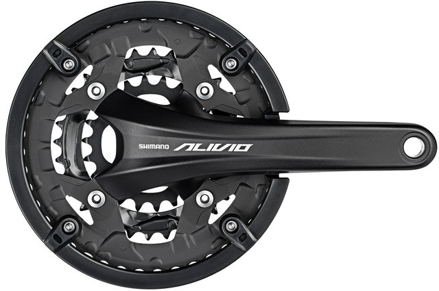 Shimano Alivio Kurbelgarnitur FC-T4060 mit Kettenschutzring - schwarz/175,0 mm 22-32-44