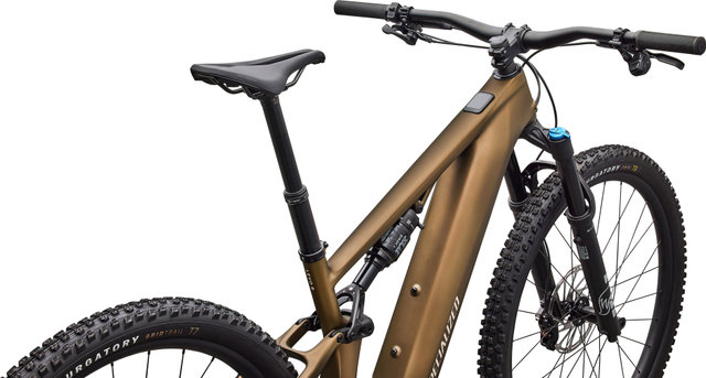 Specialized Vélo Électrique Tout-Terrain Turbo Levo R Comp Carbon 29" - satin burnt gold metallic-sandstone metallic | 44 mm | 140 mm | 29" | 160,0 mm | L