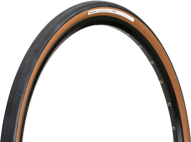 Panaracer Pneu Souple GravelKing Slick Plus 28" - black-brown/28-622 (700x28C)