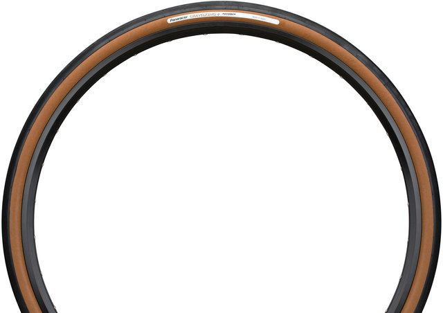 Panaracer GravelKing Slick Plus 28" Folding Tyre - black-brown/28-622 (700x28c)