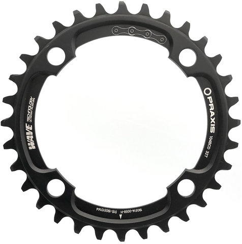 1x 104 BCD MTB Wave Tech Kettenblatt - black/32 Zähne