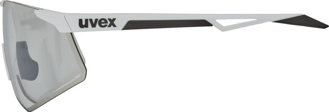 uvex pace perform V Sportbrille - white matt/litemirror silver