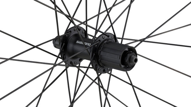 Juego de ruedas DT Swiss 535 + Shimano T3000 / DH-C3000 26" - negro/26" set (RD 9x100 + RT 10x135) Shimano