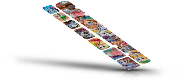 chain:guard Kettenstrebenschutz Set - carbon stickerbomb/universal