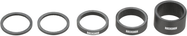 RockShox Set d'Entretoises pour Jeu de Direction Carbone UD 5 pièces - UD Carbon-gloss white/universal