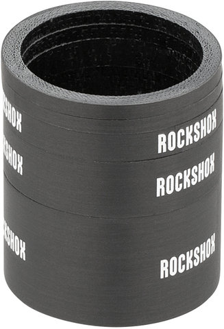 RockShox Set d'Entretoises pour Jeu de Direction Carbone UD 5 pièces - UD Carbon-gloss white/universal
