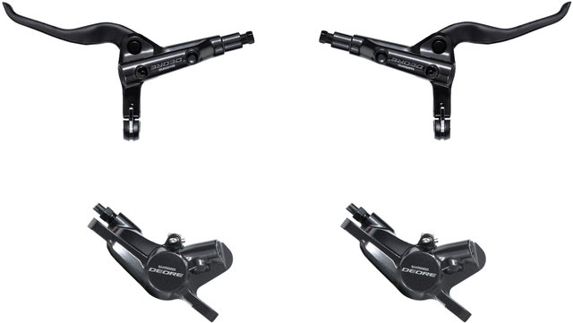 Shimano Deore Trekking BR-M6000 + BL-T6000 Disc Brake Set J-Kit - black/set (front+rear)