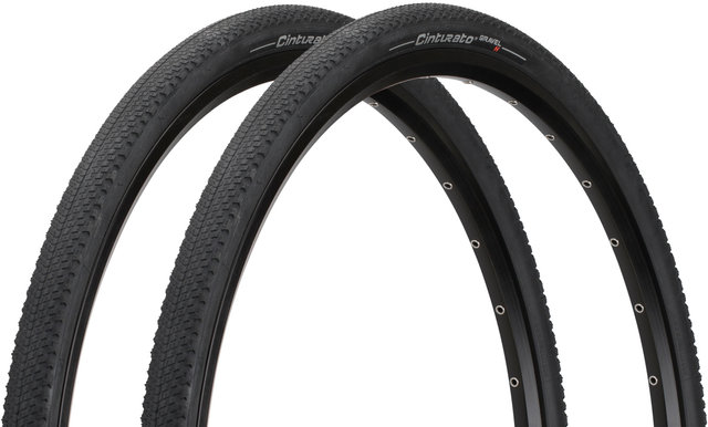 Pirelli Set de 2 Pneus Souples Cinturato Gravel Hard Terrain TLR 28" - noir/35-622 (700x35C)