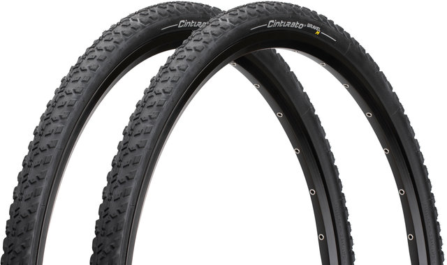 Pirelli Set de 2 cubiertas plegables Cinturato Gravel Mixed Terrain TLR 28" - negro/35-622 (700x35C)