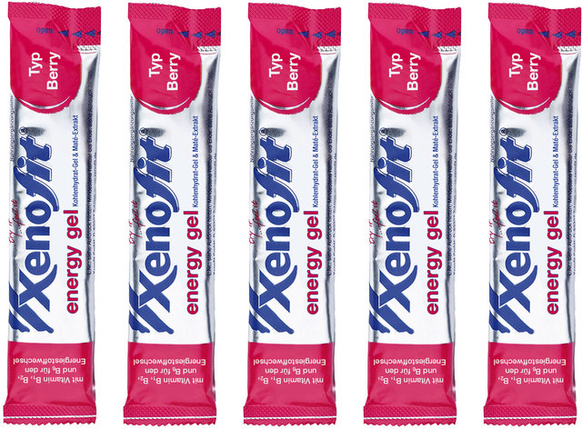 Xenofit energy Gel - 5 unidades - berry/125 g