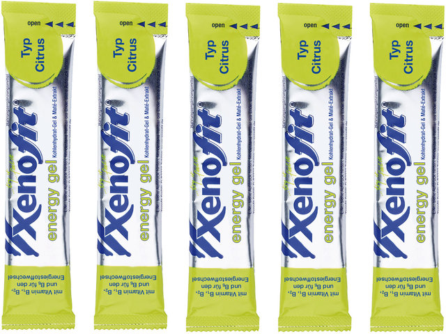 Xenofit energy gel - 5 pcs. - citrus/125 g