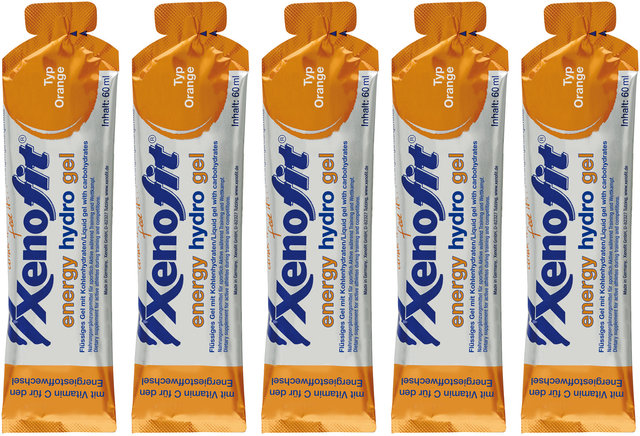 Xenofit energy hydro Gel - 5 unidades - naranja/300 ml