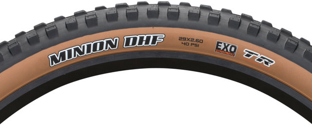 Maxxis Minion DHF Dual EXO WT TR Skinwall 29+ Folding Tyre - skinwall/29x2.60