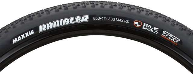Maxxis Rambler Dual SilkShield TR 27.5" Folding Tyre - black/27.5x1.75 (47-584)