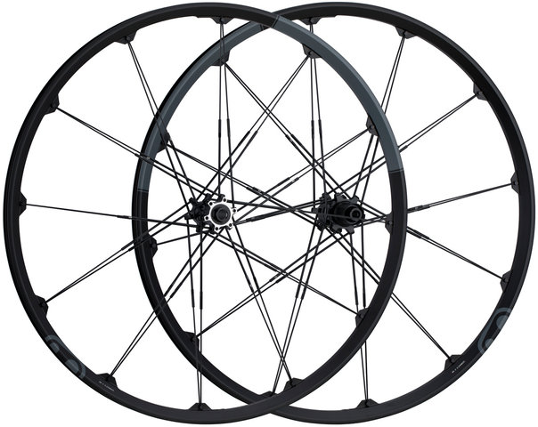 crankbrothers Cobalt 2 Disc 6-bolt 29" Boost Wheelset - grey-black/29" set (front 15x110 Boost + rear 12x148 Boost) Shimano