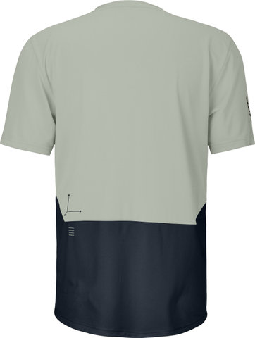 Scott Vertic Zip S/S Trikot - spray grey-dark blue | S