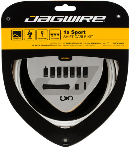 Jagwire 1X Sport Schaltzugset - white/universal