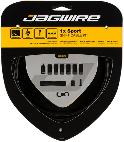 Jagwire 1X Sport Schaltzugset - black/universal