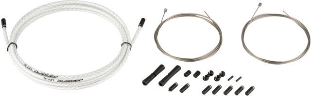 Jagwire Set de Câble de Vitesses 2X Sport - braided white/universal