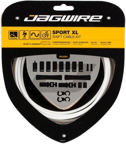 Jagwire Sport XL Shifter Cable Set - white/universal