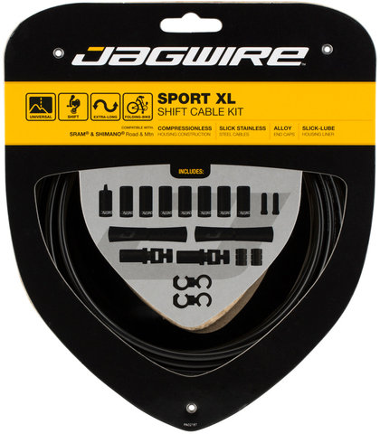 Jagwire Set de cables de cambios Sport XL - black/universal