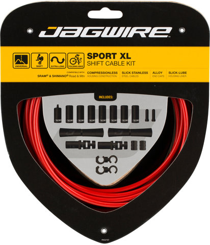 Sport XL Shifter Cable Set - red/universal