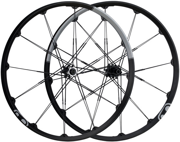 crankbrothers Iodine 3 Disc 6-bolt 29" Boost Wheelset - silver-black/29" set (front 15x110 Boost + rear 12x148 Boost) Shimano