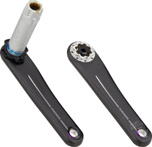SRAM Red E1 DUB 2x12-fach Carbon Kurbelarm-Set - black/170,0 mm