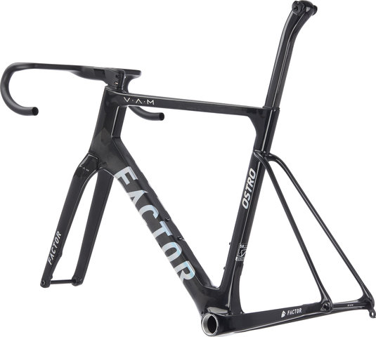 Factor Kit de Cadre en Carbone OSTRO V.A.M. Disc T47a SRAM DUB Modèle 2023 - chrome | 58 cm, 130 mm x 42 cm, SB 25 mm