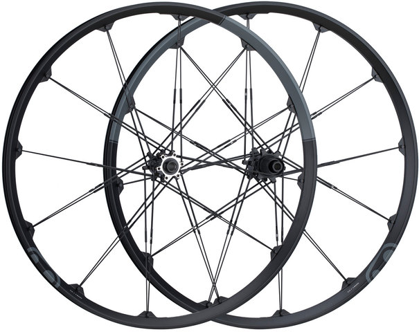 crankbrothers Juego de ruedas Iodine 2 Disc 6 agujeros 27,5" - grey-black/27,5" set (RD 15x100 + RT 12x142) Shimano