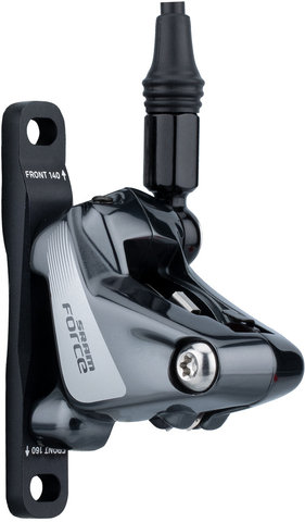 SRAM Freno de disco hidr. Force 22 FM c. manetas cambios/frenos DoubleTap® - black-grey/rueda delantera izq.