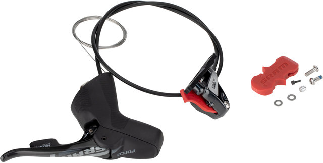 Freno de disco hidr. Force 22 FM c. manetas cambios/frenos DoubleTap® - black-grey/rueda delantera izq.