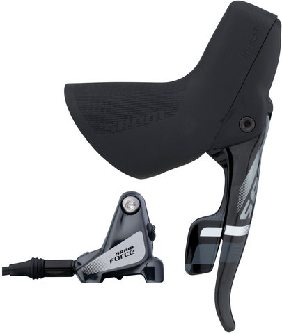 SRAM Freno de disco hidr. Force 22 FM c. manetas cambios/frenos DoubleTap® - black-grey/rueda trasera derecha