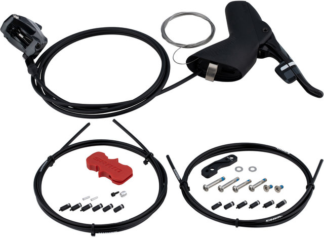 Freno de disco hidr. Force 22 FM c. manetas cambios/frenos DoubleTap® - black-grey/rueda trasera derecha