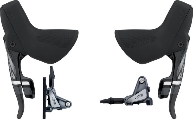 SRAM Force 22 FM DoubleTap® Hydraulic Disc Brake Set - black-grey/set (front+rear)