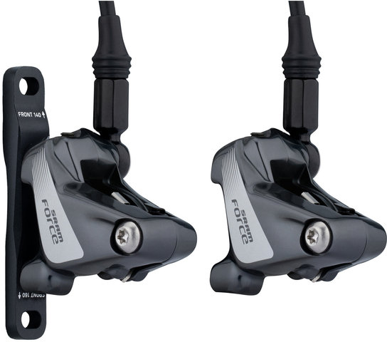SRAM Force 22 FM DoubleTap® Hydraulic Disc Brake Set - black-grey/set (front+rear)
