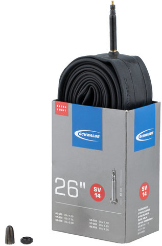 Schwalbe Cámara de aire 14 Extralight para 26" - universal/26 x 1,5-2,35 SV 40 mm