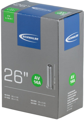 Schwalbe Inner Tube 14A XXLight 26" - universal/26x1.5-2.1 Schrader 40 mm