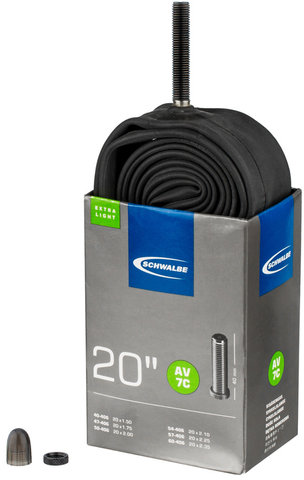 Schwalbe Cámara de aire 7C Extralight para 20" - negro/20 x 1,5-2,35 AV