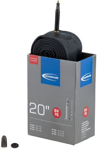 Schwalbe Cámara de aire 7C Extralight para 20" - negro/20 x 1,5-2,35 SV