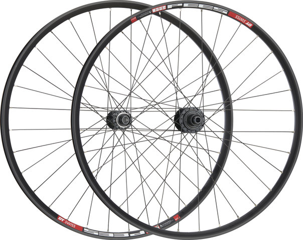 bc basic Set de Roues Mountain Deore Disc Center Lock DT Swiss 533D 29" Boost - schwarz | Shimano Micro Spline | Boost | 148 mm | 110 mm | Boost | 29" | 110 mm | Shimano Micro Spline | 110 mm | 148 mm